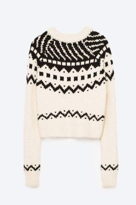 Found on Harper's Bazaar UK http://www.harpersbazaar.co.uk/christmas/news/g37307/christmas-jumpers-for-women-2016/?slide=13 Cropped Jacquard jumper, £29.99